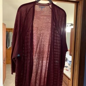 Maurices plus size 2 cardigan. Dusty rose.